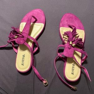 Fuschia JustFab Sandals